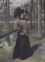 Woman in a Paris Park