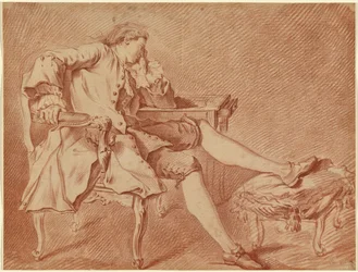 Gentleman Lounging in a Chair