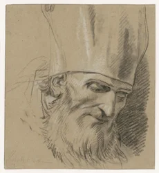Head Study of a Bishop