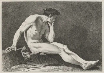 Seated Man with Head in Hand
