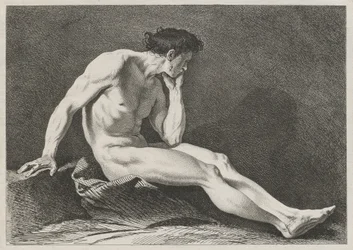 Seated Man with Head in Hand