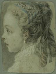 Study: Head of a Young Girl Facing to the Left