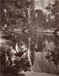 Mirror View of El Capitan, Yosemite, ca. 1872, printed ca. 1876