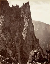 Sentinel Rock, Yosemite, ca. 1872, printed ca. 1876