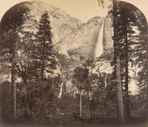Yosemite Fall. Down the Valley. 2637 Ft., 1861