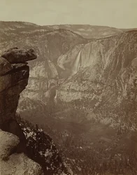 Yosemite Falls from Glacier Point, 1865-66, printed ca. 1875