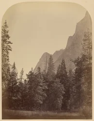 Outline View of the Half Dome - 4967 ft., Yo Semite