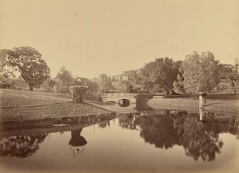 Pond and Bridge, Thurlow Lodge