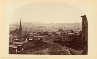 View from the Residence of Mr. Crocker, Cal St. Hill, Looking South East