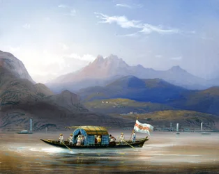 Lake Como. A boat with Mount Groma in the background (c. 1830)