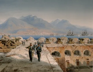 Siege of Gaeta, Inspection of Recently Occupied Fortifications