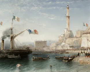 The French Troops Land in Genoa in April 1859