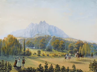 View of Miskhor in the Crimea, 1841-1842