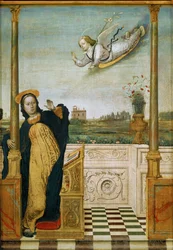 Annunciation. Center Panel of a Triptych