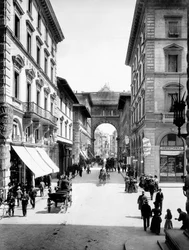 Via Strozzi, Florence, c.1890
