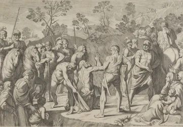 Saint Andrew Kneeling in Prayer as He is Led to the Cross, after Reni
