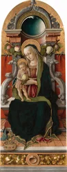Madonna and Child Enthroned with Donor