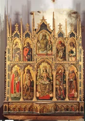 Madonna and Child with saints, polyptych