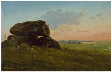 Evening Landscape with a Dolmen. Study.