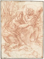 Mary Magdalene Adoring the Cross