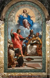 Immaculate Conception and Saint John the Evangelist, Saint Gregoire the Great, Saint John Chrysostom and Saint Augustine