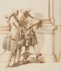 Design for the North Portal, Grand Gallery, Villa Albani, Rome, Italy