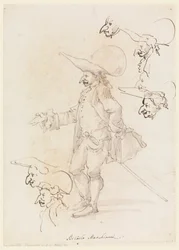Caricatures, ca. 1725–75