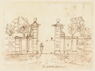 Design for a Gate of a Villa, 1750-55