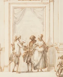 Design for the North Portal, Grand Gallery, Villa Albani, Rome, Italy, 1755-56