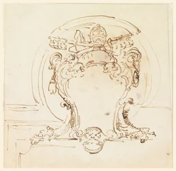 Papal Escutcheon, 1740–58