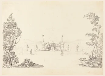 Sketch for a Fountain in Park, 1740