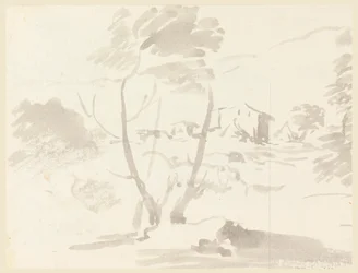 Sketch of Trees in a Landscape, 1760–1780