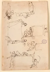 Sketches for a Tablet, ca. 1750