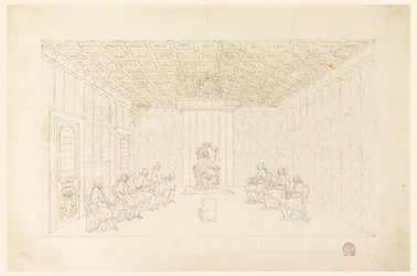Pope Benedict XIV in a Consistory with Cardinals