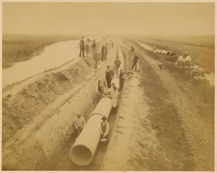 Venice Aqueduct (new conduit). Embankment Site
