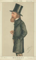 Alfred Tennyson, The Poet Laureate, 22 July 1871, Vanity Fair cartoon