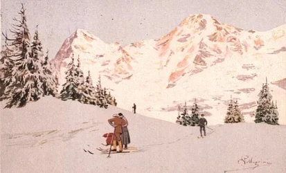 Snowscene at Wengen