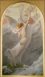 The wedding of the poet and the muse or the Ideal