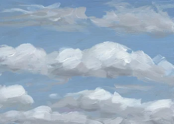 Fluffy Painted Clouds