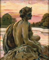 One of the Figures at the Water Parterre