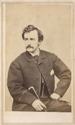 Carte de Visite of John Wilkes Booth, 1862