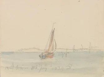 Sailboat in front of Mon