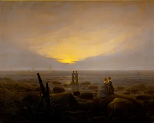 Moonrise over the Sea