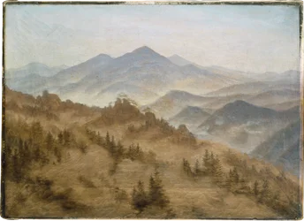 Mountains in the Rising Fog