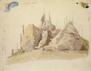 Rock and Tree: Unfinished Study, 12th July 1810