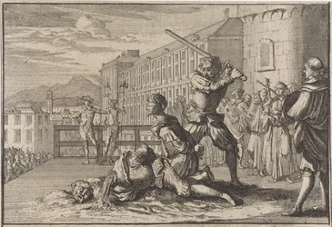 Beheading of the Marquis of Cinq-Mars and François De Thou, 1642