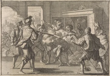 Miguel de Vasconcelos Discovered in a Cabinet and Murdered by Angry Portuguese, 1640