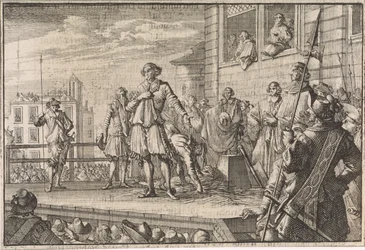Thomas Wentworth, Earl of Strafford Addressing the People from the Scaffold, 1641