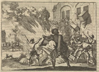 Tollhouse in Lyon Plundered Due to Increased Excise Taxes, 1625