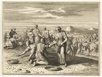 Gathering of Manna in the Desert